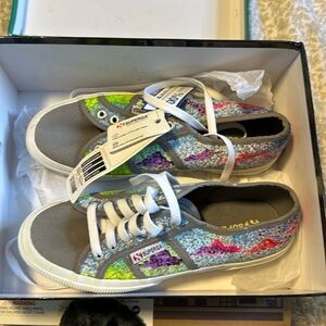 Superga hand painted shoes